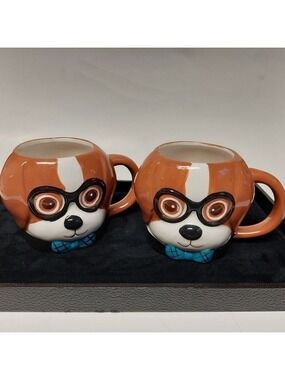 2 Walmart Puppy Mugs